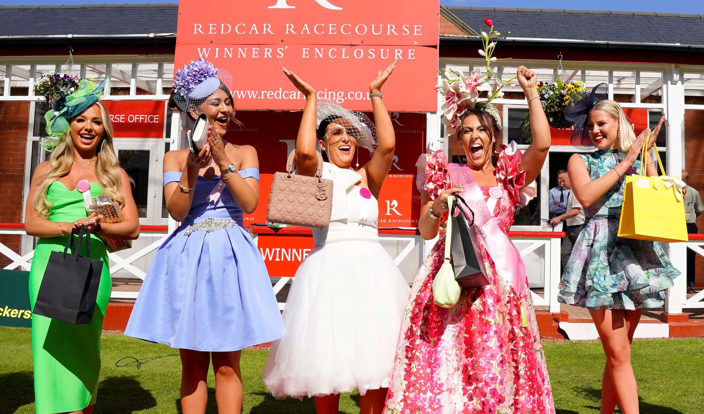 Red ladies day dress store